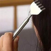 1 件可伸缩背部抓痒器 - 19.69 英寸不锈钢可调节按摩工具，符合人体工程学的手柄，便携式瘙痒器，适用于难以触及的部位，适合旅行的身体护理小工具，旅行友好型小工具 | 紧凑型抓痒器 | 不锈钢结构 - 彩色 - 查看 6