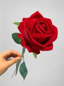 1/3/5/10/20pcs Red Rose Artificial Bridal Bouquet, Faux Flower Flower Arrangement Decoration, Fake Rose Artificial Rose For Valentine's Day Gifts, Wedding Party, Home Decoration, Birthday Gifts,Wedding Decorations,Fall Decor