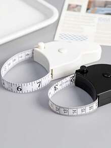 1 件可伸缩身体测量卷尺 - 适用于腰部、胸部和大腿的软塑料健身测量带，带皮带夹，易于读取，适合家庭和健身房使用，腰围卷尺|可伸缩卷尺|耐用塑料结构 - 彩色 - 查看 3