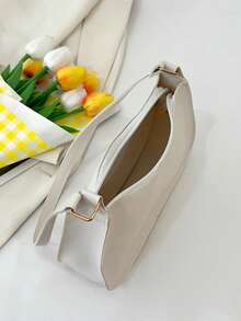 纯色极简拉链单肩包，时尚新月形包，拉链单肩包，仿皮纯色钱包，酒红色内衣收纳袋，理想的新年礼物，时尚酒红色内衣收纳袋