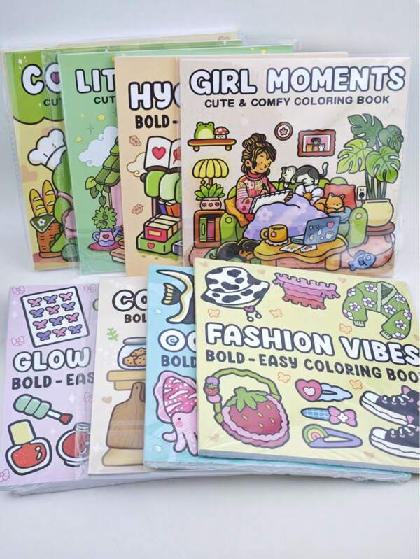 Coloring Books For Adults And Teens With Super Cute Design, Comfortable And Pleasant Space For Relaxation (Comfort Space Coloring). Release Emotions And Relieve Anxiety | The Ideal Gift For Holidays And Special Occasions,Back To School,School Supplies