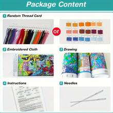 JOZYSH 1 件套无框 30 * 30 厘米/11.8 * 11.8 英寸，沿海小镇，11 片/14 片印花十字绣 DIY 套装，适合成人和初学者放松身心，DIY 十字绣刺绣套装，非常适合卧室和客厅墙面装饰。赠品包含印花画布、针线、图纸和说明书。