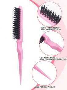 5pcs Detangling Hair Brush Set: Includes Wet & Dry Detangler Brushes, 200ml Spray Bottle, Eyebrow Brush, Comb, And Lightweight Hair Accessories Suitable For All Hair Types