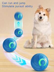 Pelota para perro, pelota automática para perro, pelota interactiva con carga USB, pelota giratoria automática duradera, adecuada para juguetes interactivos para perros pequeños y medianos. El producto pertenece al juguete interactivo entre el propietario y la mascota querida. Es un juguete de persecución, no un juguete para morder. El producto también debe ser atendido por el propietario y la mascota juntos. Es un regalo para cachorros felices.