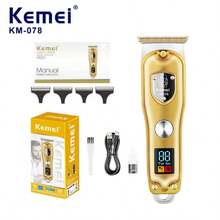 Kemei KM-078 Electric Hair Clippers USB Rechargeable Barber Haircut Machine High Quality Wireless Hair Cutting For Home Use Beard Trimmer For Men 1PC - Multicolor - View 2