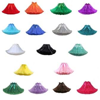 Women Mini Petticoat Tulle Puffy Short Bridal Petticoat Underskirt Rockabilly Tutu Fall Clothes For Women