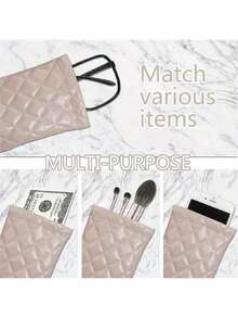 1 Stück/2 Stücke/3 Stücke/4 Stücke/8 Stücke Unisex tragbare komprimierte Brillenetui - Multifunktionale Aufbewahrungstasche aus PU-Leder für Brillen, Handy, Münzen, Augenmasken und Make-up Pinsel (4 Farben erhältlich) für Reiseaufbewahrungstasche, Makeup Tasche, Kosmetiktasche