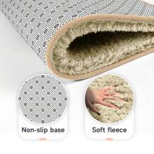 1/2 piezas Alfombras de baño de lujo ultra suaves - Antideslizantes, súper absorbentes y de secado rápido - Cómodos tapetes de piso para ducha, bañera y lavabo