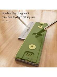 1pc 40cm Multi-Functional Slouchy People Flat Mop, New Hands-Free Home Wet & Dry Dual-Use Mop Cleaning Tool