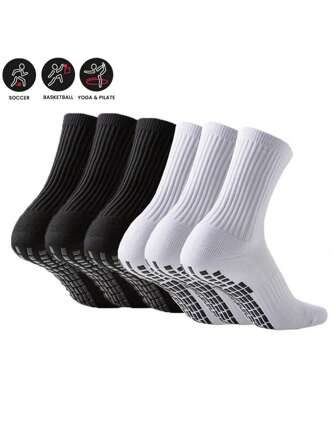 4/3/1 paar antislip voetbalsokken met gelnoppen, dikke badstof sportschoenen met kussenzool, geschikt voor hardlopen, voetbal, basketbal en fitness