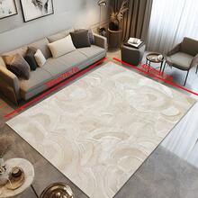1 件奢华现代简约优雅线条和几何图案地毯，1100 克羊毛混纺 + TPR 可洗底部，斯堪的纳维亚别致风格蓬松柔软矩形地毯，适用于户外、入口、客厅、卧室、洗衣房、浴室、游戏室、所有季节大尺寸家用地垫、家居装饰 - 多色3 - 查看 15