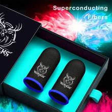 Premium Deer Design Gaming Finger Sleeve - Seamless Touchscreen Gloves, Sweat-Wicking & Breathable Thumb Sleeves, Made Of Carbon Fiber Material, Comfortable & Precise Grip Enhancement, Suitable For Gamers, Compatible With All Smartphone Games