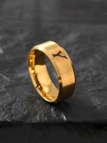 1 pieza Anillo de inoxidable con 26 letras de moda