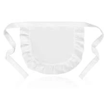 A Variety Of Colors And Styles Of Semi-Aprons-Fashionable Kitchen Clothes Suitable For Women, Chefs And Waitresses, Ruffled Hem, Very Suitable For Cooking And Service.