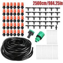 自动花园灌溉和浇水系统，蔬菜和花卉滴灌套件，可调节喷嘴，1/4 英寸 PVC 软管连接器适配器 - 多 - 查看 19