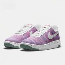 Nike Tenis deportivos y casuales de mujer AF1 CRATER FLYKNIT - Morado - Ver 4