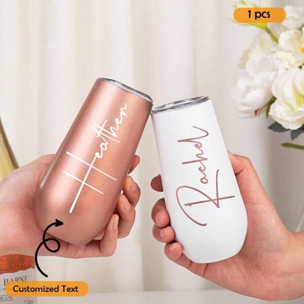 6oz/180ML,Personalized Champagne Tumbler,Bridesmaid Flute,Bachelorette Wine Glass Party, Wedding Gift, Bridesmaid Gifts For Her, Tumbler With Lid,Multi-Functional,Durable,Anti-Mold,Ornamental,Reusable,Exquisite,Stylish,High-Quality,Colorful,Modern,Custom,Personalized,Unique,Ideal Gifts For Him,Ideal Gifts For Her,Boyfriend,Dad,Girlfriend,Mom,Family,Friends,Tea Room,Home,Garden,Office,For Anniversaries,For Valentine's Day,For Mother's Day,For Birthdays,For Father's Day,For Graduation,For Weddings,For Housewarming