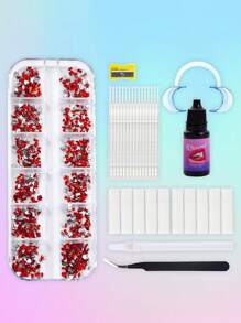 novani Kit de 12 rejillas de resina joya dental DIY con kit de joyas de moda para iniciarse en las joyas dentales
