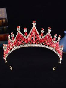 1 Peça Coroa Elegante e Cintilante, Adequada Para Adolescentes e Mulheres, Para Usar em Festas e Decoração