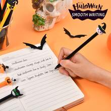 24支/12支卡通凝胶笔，万圣节礼物，学生奖品，书写工具，水性笔，可爱造型签名笔，学校用品，返校 - 彩色 - 查看 5