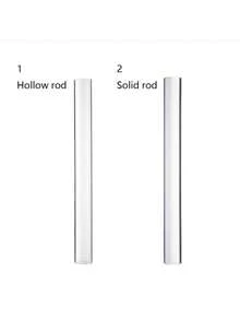 1pc Acrylic Clay Roller Acrylic Round Tube Roller Rolling Clay Bar Clear Clay Art Craft DIY Polymer Clay Tool - Multicolor - View 2