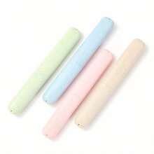 1/2/4 piezas Estuche de viaje para cepillo de dientes - Mantiene el cepillo de dientes talla grande higiénico, conveniente para viajar, diseño de material, múltiples colores para satisfacer las necesidades de moda personal