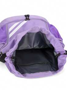 1 pieza Mochila con cordón de nailon, puede contener raqueta de bádminton, bolsa impermeable para entrenamiento de baloncesto, equipo y zapatos de fútbol, mochila ligera unisex para deportes al aire libre y fitness