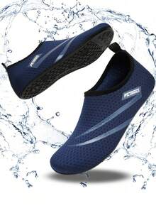 Men's Lightweight Quick Dry Water Shoes, Non-Slip For Beach, Stream, Hiking, Surfing, Swimming, Boating In Summer - Blue - View 7