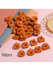 50pcs Mini Animal Erasers, Hippo Erasers, Panda Erasers - Multiple Cute Cartoon Animal & Novelty Designs, Suitable For School & Office Supplies, School Prizes, Back To School, School Essentials, Christmas - Multicolor - View 13