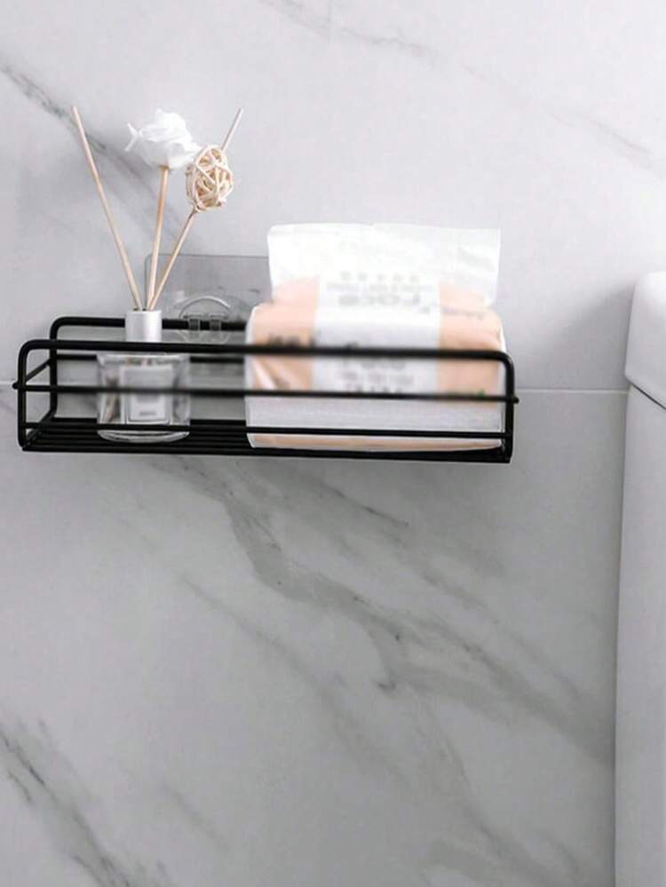 穴あけ不要の自己接着式コーナーラック 1個 ネジ不要のストレージラック バスルーム、キッチン、洗面所に適用 耐荷重約5㎏ - マルチカラー - 見る 4