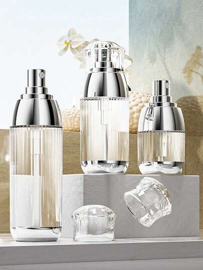 Vacuum Sealed Spray Bottle, Press Type Mist Bottle, Cosmetic Face Sprayer, Travel Portable Moisturizer Refillable Spray Container, High-End Travel Kit, Can Be Carried On Plane, Essence Pump Bottle, Cosmetic Container