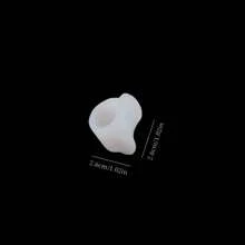 2 pièces Séparateurs d'orteils en gel, pour le confort et le soutien des pieds - Coussinets imperméables et sans latex, pour les oignons et les orteils en marteau - Conception ergonomique, taille unique convenant à la plupart, pour un port toute la journée