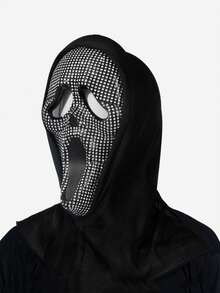 1pc Halloween Diamond Set Scream Ghost Face Mask COS Makeup Ball Costume Props - Multicolor - View 10