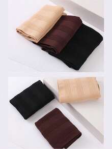 3pcs High Waist Slimming Seamless G-String Panties For Women, Sexy Invisible High Rise Thong - Black - View 5