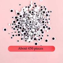 450 件/350 件/60 件 DIY 眼贴，塑料小眼贴，玩具装饰，动物活动，假眼珠，创意贴纸学校用品，返校 - 彩色 - 查看 10