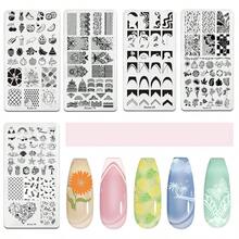 GEOXSNail Art Stamping Plates Set 10PCS French Line Stamp Templates Nail Stamping Kit With Silicone Nail Stamper For DIY Print Manicure Salon Design Gift In Homez010 - 10pcs - View 6