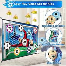 Kickball Children's Football Shooting Game, Intelligent Fitness Fun Toy, Suitable For Boys And Girls In Autumn, Hook And Loop Football Throwing Cloth Game, Reusable, Outdoor Football Training Target For Early Winter, Perfect Gift For Parent-Child Indoor/Outdoor Leisure, Festivals, Parties, Birthdays, Halloween, Christmas