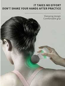 迷你按摩枪，用于肌肉放松、筋膜按摩，家用振动按摩器，便携式筋膜按摩设备，健身和旅行必备，400mAh电池容量