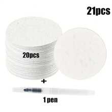 6/11/21 件 3D 海绵画板，带注水刷 - 蓬松纹理艺术纸、DIY 绘画工具、创意设计装饰纸、适用于圣诞礼物、手工艺品、纹理绘画、DIY 项目、增强艺术体验、理想的礼物选择、激发创造力 - 彩色 - 查看 17