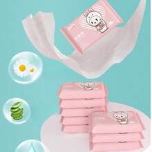 7pcs/Pack Fragrance-Free Sensitive Skin Wet Toilet Paper, Gentle Wet Wipes For Travel, Low Allergen, Unscented