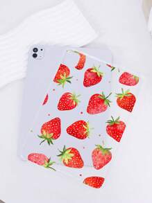 1pc Lightweight & Soft TPU Transparent Strawberry Pattern Tablet Case, Personalized, Compatible With IPad 10th Generation, IPad 9.7/10.2/10.5/10.9/11", IPad Air 11" (M2) - 2024, IPad Pro 11" (M4) - 2024