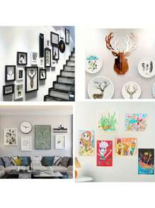 12/24pcs, No Drilling Required Hanging Picture Strip - Double-Sided Removable Wall Hooks, Suitable For Picture Frames And Artworks, Waterproof Paste Installation Label