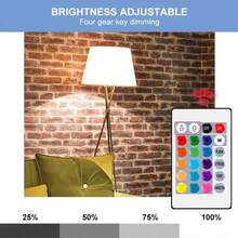 2PCS Smart Dimming LED RGB Light Bulb, E27 Base, Aluminum Alloy Heat Dissipation, Colorful Atmosphere Lamp For Living Room & Bedroom - Multicolor - View 5