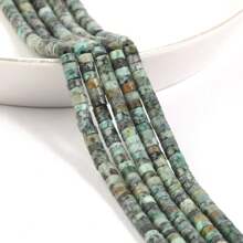 Pierres naturelles de 4x2 mm - Howlite, Agate, Quartz, Jaspe. Perles en forme de cylindre tube pour la fabrication artisanale de bracelets, colliers et accessoires de bijouterie DIY pour femmes