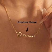 Collar con nombre delicado y elegante, collar con nombre personalizado en oro, collar con nombre pequeño, joyería personalizada con nombre, regalo de Navidad, collar para mamá