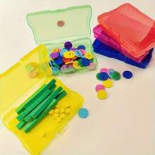 8pcs Mini Plastic Storage Boxes, 4x6 Inches, Mixed Colors (Rainbow), Multipurpose Organizer For Photos, Jewelry, Data Cables, Craft Supplies, And Small Accessories, Transparent Lid With Snap-Lock Mechanism, Lightweight And Portable Design For Home, Office, Or Travel Use, Storage Organizer, Sewing Storage