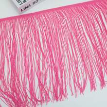 1码流苏花边蕾丝用于缝纫配件30厘米宽装饰流苏拉丁舞服装流苏DIY服装用品艺术工艺品家居花园 - 多色 - 查看 7