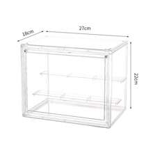1 pieza Caja de almacenamiento de figura de acción, caja ciega, caja de almacenamiento de muñecas, caja de exhibición de acrílico de muñecas, caja de almacenamiento transparente, caja de exhibición y almacenamiento de juguetes ensamblados, decoración de Navidad, San Valentín y Año Nuevo