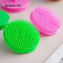 Bath Brush Scrubber Soft Silicone Pet Shower Grooming Shampoo Massage Dispenser For Short Long Haired Dogs And Cats