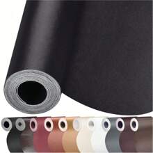 17 X 39 Inch Home Decorative Sticker – Self Adhesive Leather Repair Patch Tape, Multi-Purpose Furniture Sticker For Sofa, Couch, Car Seats, Office Chair, Boat Seat, Bags, Wall & Vinyl Surface Repair, Leather Texture Furniture Wrap Decal (Black/Brown/Dark Brown) Wall Stickers Room Decor Wall Decor Wall Sticker Personalised Stickers